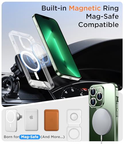 Image of Magnetic Compatible with iPhone 13 Pro Max Case, [Built-in Invisible Kickstand][Compatible with MagSafe] [Military Grade Shockproof] Slim Thin Phone Case for iPhone 13 Pro Max 6.7 inch