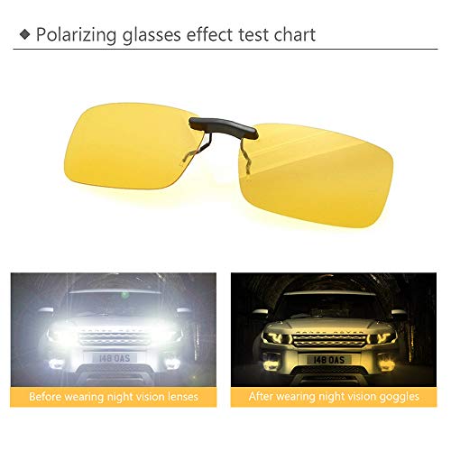BOZEVON Clip su Occhiali da Sole Polarizzata per