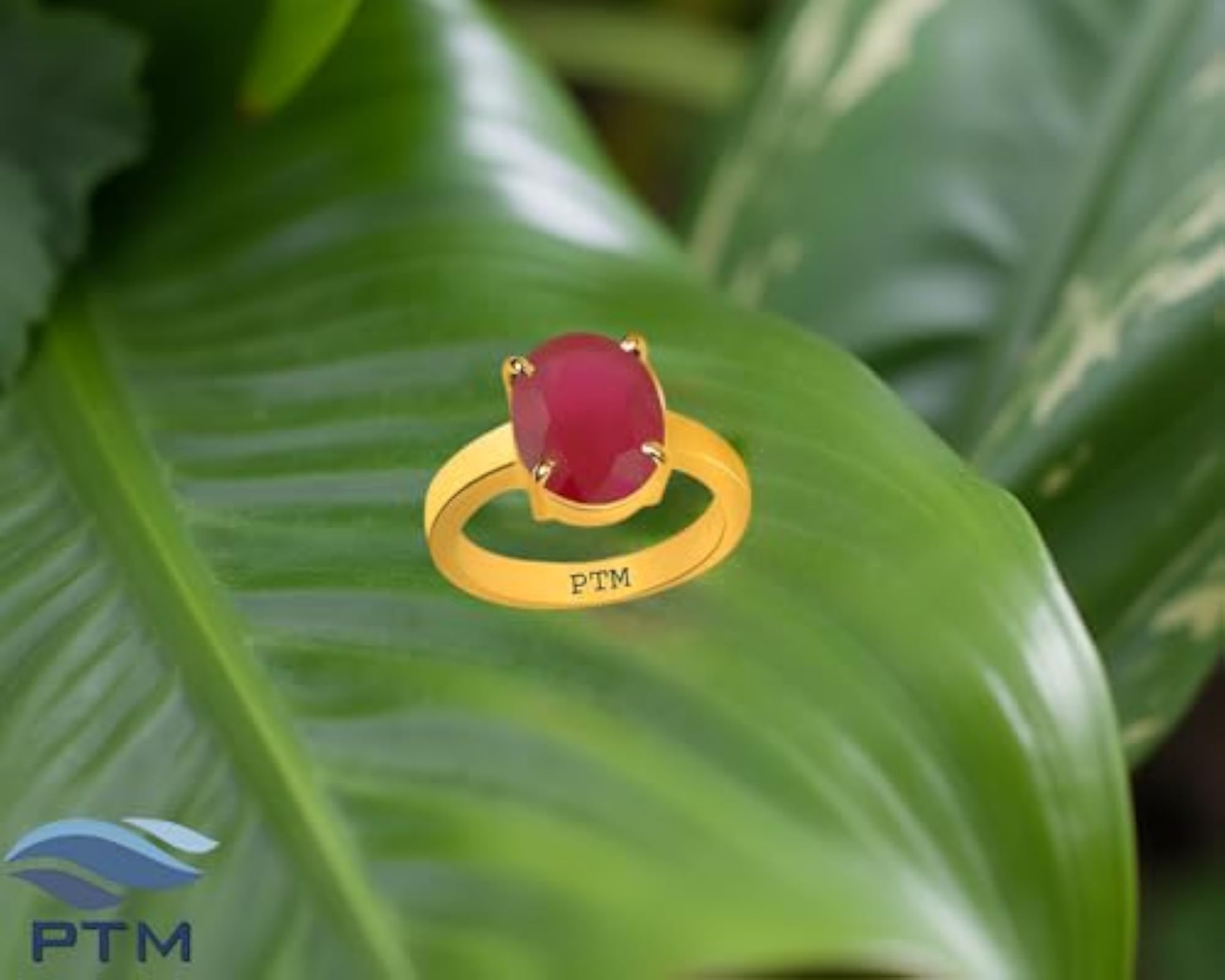 Panchdhatu Ruby Astrological Gold Plated Ring, Unisex