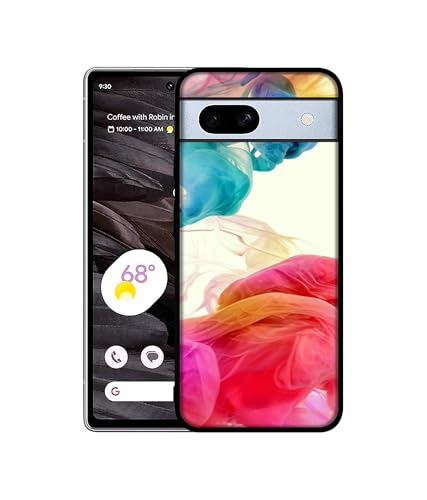 Image of Colored Smoke Design Premium 2D Printed Metal Back Case Cover for Google Pixel 7A 5G