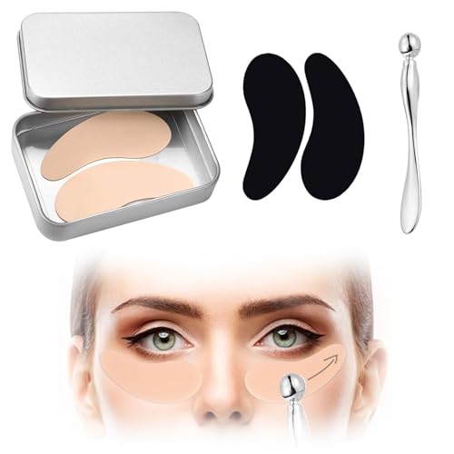 2Pair Under Eye Gel Patches,Reusable Eye Patches,Under Eye Pads,with Metal Eye Cream Applicator Eye Patches Reusable Overnight For Puffy Eyes & Dark Circles