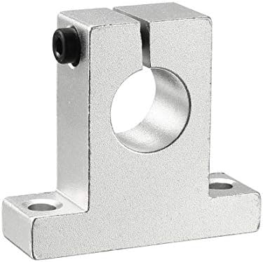 uxcell SK16 Aluminum Linear Motion Rail Clamping Rod Rail Guide Support ...