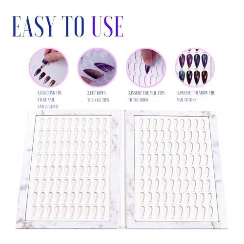 Acycoin2A 160 Nagelfarben-Display mit 240 Nagelspitzen, Karton für UV-Gel (A)