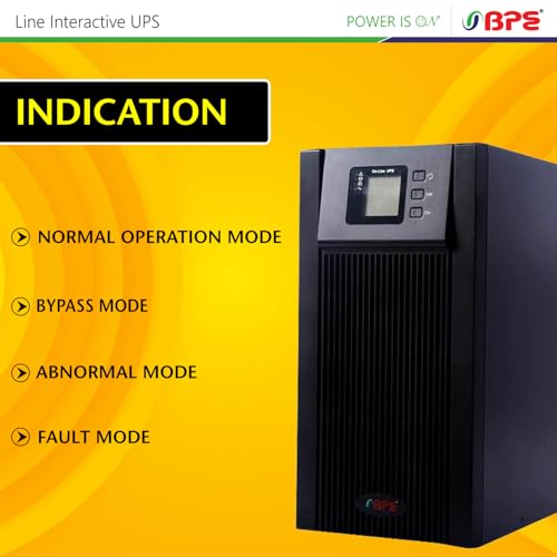 Image of BPE UPS MF1103B8 3 kVA Power Backup & Protection | 8 Batteries (7 Ah Each) | Advanced LCD Display | Automatic Voltage Regulation (AVR) | Overload & Short Circuit Protection