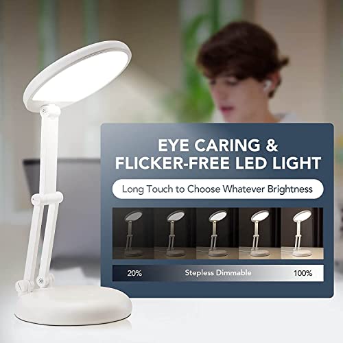 One Fire Bureaulamp LED tafellamp batterij lamp dimbaar, leeslamp LED lamp batterij aangedreven opvouwbaar & draagbaar, bureaulamp LED batterij lamp, LED bureaulamp batterij tafellamp LED lamp - Image 5
