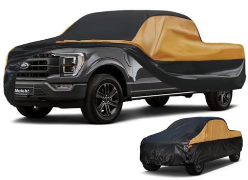 Image of Multilayers Truck Cover Waterproof All Weather, Heavy Duty Outdoor Pickup Car Cover, Rain Snow Sun Uv Protection, Fit Ford F150, Chevy Silverado, Dodge Ram 1500 etc, L-230 x 79 x 69 inch