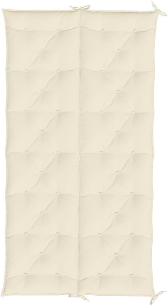 vidaXL Garden Bench Cushion Set of 2 Cream White