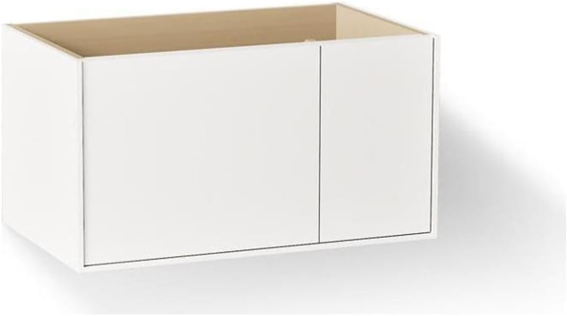 Kohler 99543-R-1WA 36-Inch Jute Bathroom Vanity in Linen White, Solid Wood