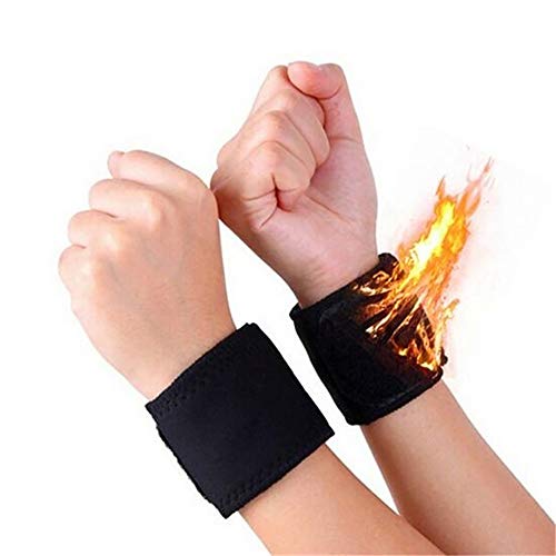 Neck and Shoulder Massager Magnetic Tourmaline Therapy Neck Massager Neck Guard/Wrist Brace Self-Heating Belt Magnetic Therapy Wrap Neck Brace/Wrist Belt… (Wrist Brace)