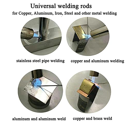 Worbright Universal spawanie prętów spawalniczych miedzi aluminium żelaza ze stali nierdzewnej fux rdzeniowy pręt spawany elektrodę drutową bez potrzeby proszek(1.6mm,20 Pieces)