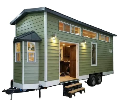 Modern Tiny House on Wheels, Mobile Home with Sleek Design,