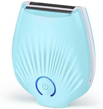 Electric Shavers for Women Ladies or Womens Shaver Hair Razor Trimmer Shell Shape Rechargeable Wet and Dry Use by HYTK - Blue