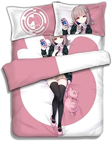 Amazon Mxdfafafa 日本のアニメ ダンガンロンパ 七海千明寝具 リネン寝具セット ベッドシーツまたは掛け布団カバー 枕カバー2枚付き 寝具カバーセット オンライン通販