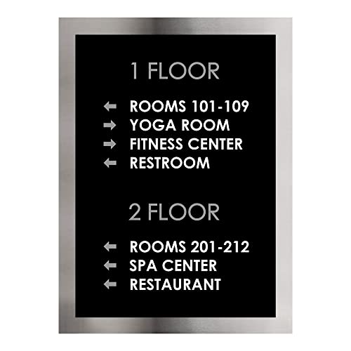 Amazon.com: Wayfinding Directional Office Sign - Acrylic Letters ...