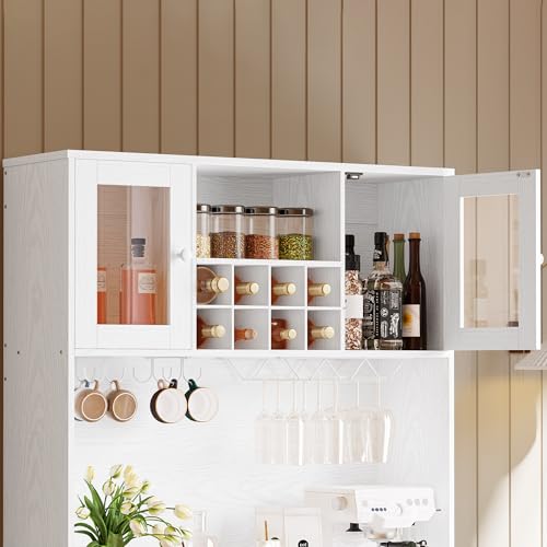 Ironck HK-P-01 Kitchen Pantry Storage Cabinet 72 Inch Height With Doors, Drawer, Adjustable Shelves, Freestanding Cupboard Hutch Cabinet thumb #3