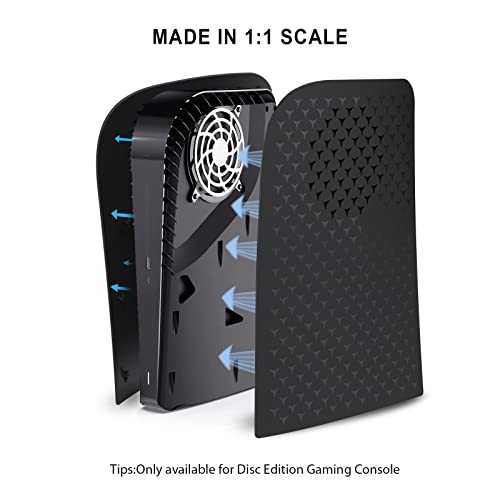 Ps5 Console Face Plates,Playstation 5 Accessories With Fan Vents Faceplate，With Dust Filter For Cooling Vents,Shockproof Abs Shell Cover Case - Digital Edition #TOP1