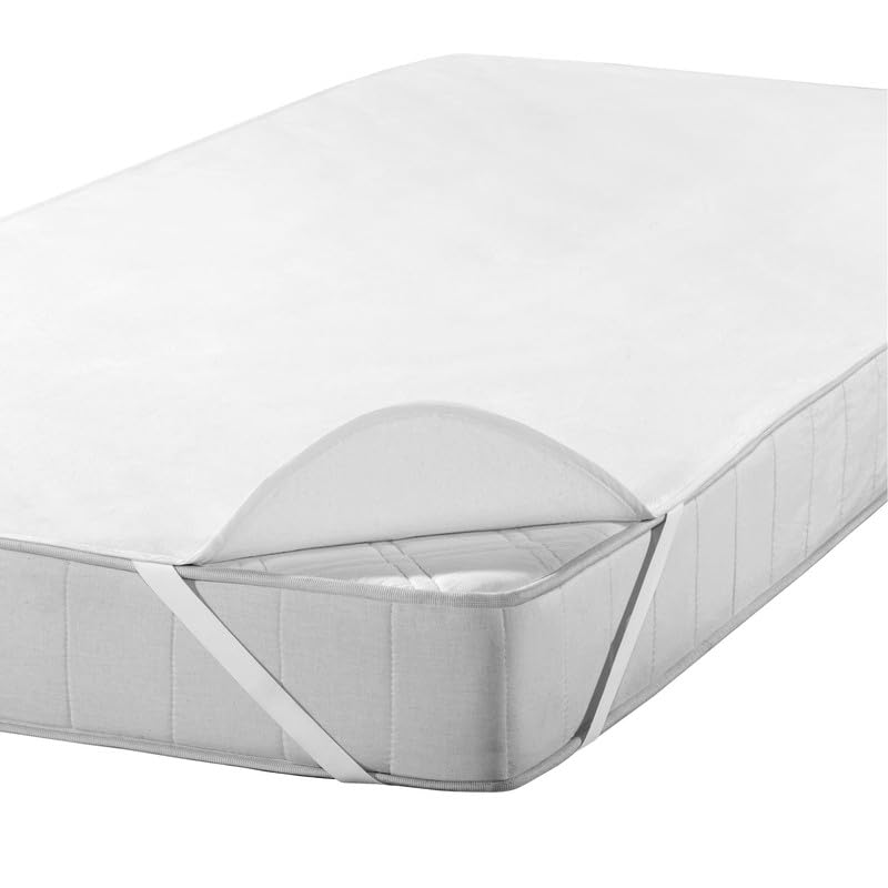 Protector de colchón impermeable ajustable 200x220 blanco de algodón de 2 capas SETEX 2