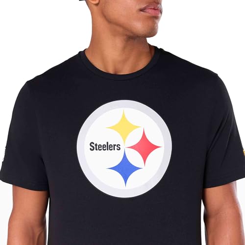 New Era Pittsburgh Steelers NFL Team Logo Black T-Shirt