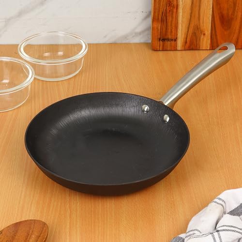 Femora Preseasoned Cast Iron 24 Cm Fry Pan, Non Toxic And Coating, Pack Of 1 - Black (B0CK4NVPHS) Amazon Price History, Amazon Price Tracker