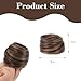 PKRFCJ 2 Pcs Real Hair Bun Wig,Messy Fake Hair Buns Hair Piece,Suitable for Ladies and Girls,Fashionable and Natural(Golden)