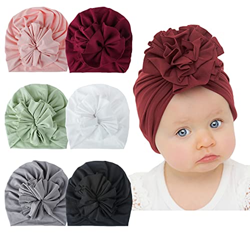 Baby-Girls Turban,Baby Girl Hat,Turban Hats for Infant Toddlers Girls, Baby Turban Hats with Bow Cap