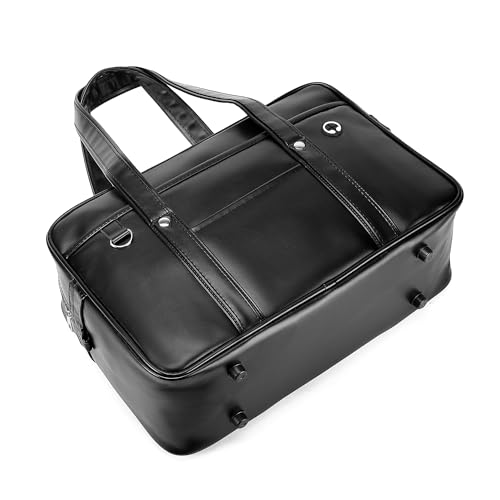 Japanese School Shoulder Bag Tote Faux Leather Kawaii Cute Bookbag Satchel Anime Cosplay Student with Pink Pompom3