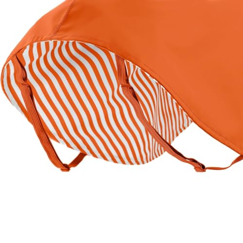 Hunter Hunde-Regenmantel Milford, Farbe: orange, ergonomische Passform für optimalen Schutz, individuell verstellbar, Reißverschluss für Geschirrträger, pflegeleicht & waschbar bei 30 °C, Größe: 40