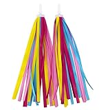 Artcxc 1Pair(2pcs) Kid's Bike Handlebar Polyester Streamers Satin Ribbons for Children's Bicycle...