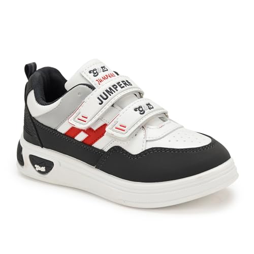 Image of G&D Jumpers Unisex Kids Shoe with Memory Foam EVA Sole | Leather Rexine Upper Breathable, Lightweight | Comfortable & Durable Stylish Indoor & Outdoor | Casual Sneakers