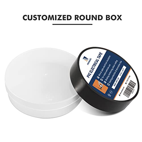 Electrical Tape Black Waterproof Pvc - 0.75In 65Ft 1Pack High Temp Weatherproof Bulk Vinyl Heavy Duty Electric Insulation Tape For Indoor Outdoor, Wrapping Wiring Harness, Auto Electrical Protection #TOP1