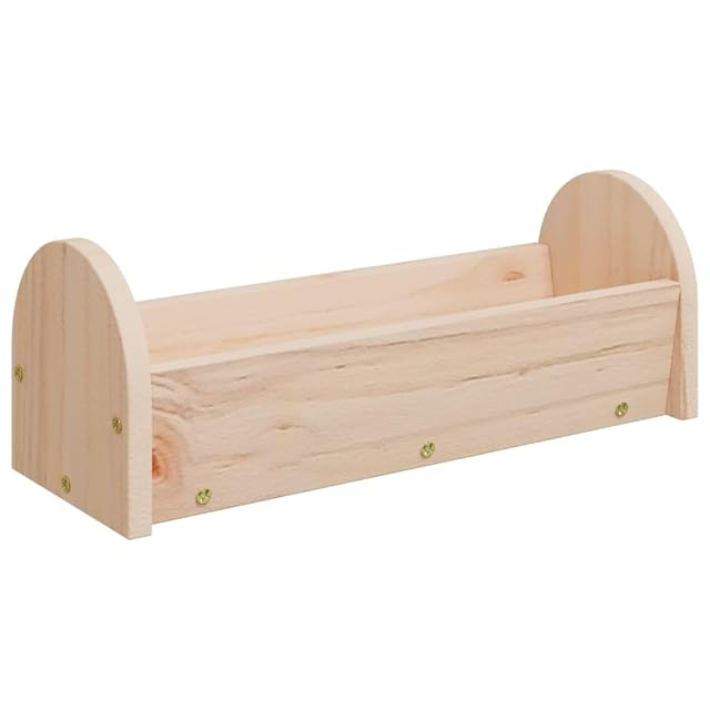 vidaXL Comedero de heno para Conejos Madera Maciza Abeto 28x10x10 cm
