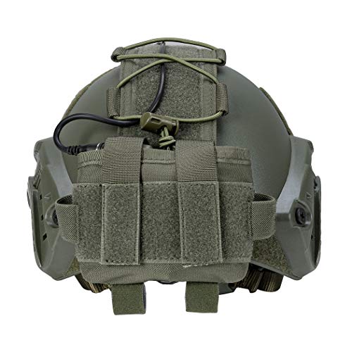 IDOGEAR Helmet Battery Pouch MK2 Counterweight Pouch 500D Nylon Helmet Battery Bag for Airsoft Hunting Outdoor Sports