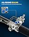 PHILTOP Power Steering Rack and Pinion Assembly for 1997-2004 Dakota, 1999-2003 Durango, Front Rack and Pinion Unit Replace 97-338