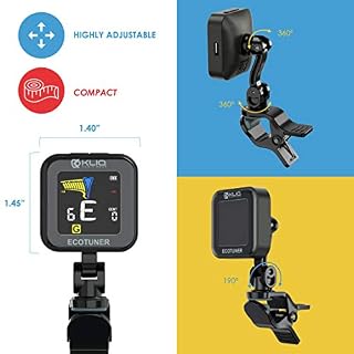 KLIQ EcoTuner Accordeur USB rechargeable avec câble de charge inclus pour guitare, ukulélé, violon, basse et chromatique… - Les Beatles, Paul McCartney, John Lennon, RIngo Starr, George Harrison KLIQ EcoTuner Accordeur USB rechargeable avec câble de charge inclus pour guitare, ukulélé, violon, basse et chromatique… – Image 5
