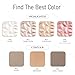 KYDA Face Highlighter Palette, High Glossy Pearl White Face Illuminator Palette, Natural Shimmer Smooth Baked Highlighter Makeup, Lasting Sparkling Baked Pressed Powder- PEARL