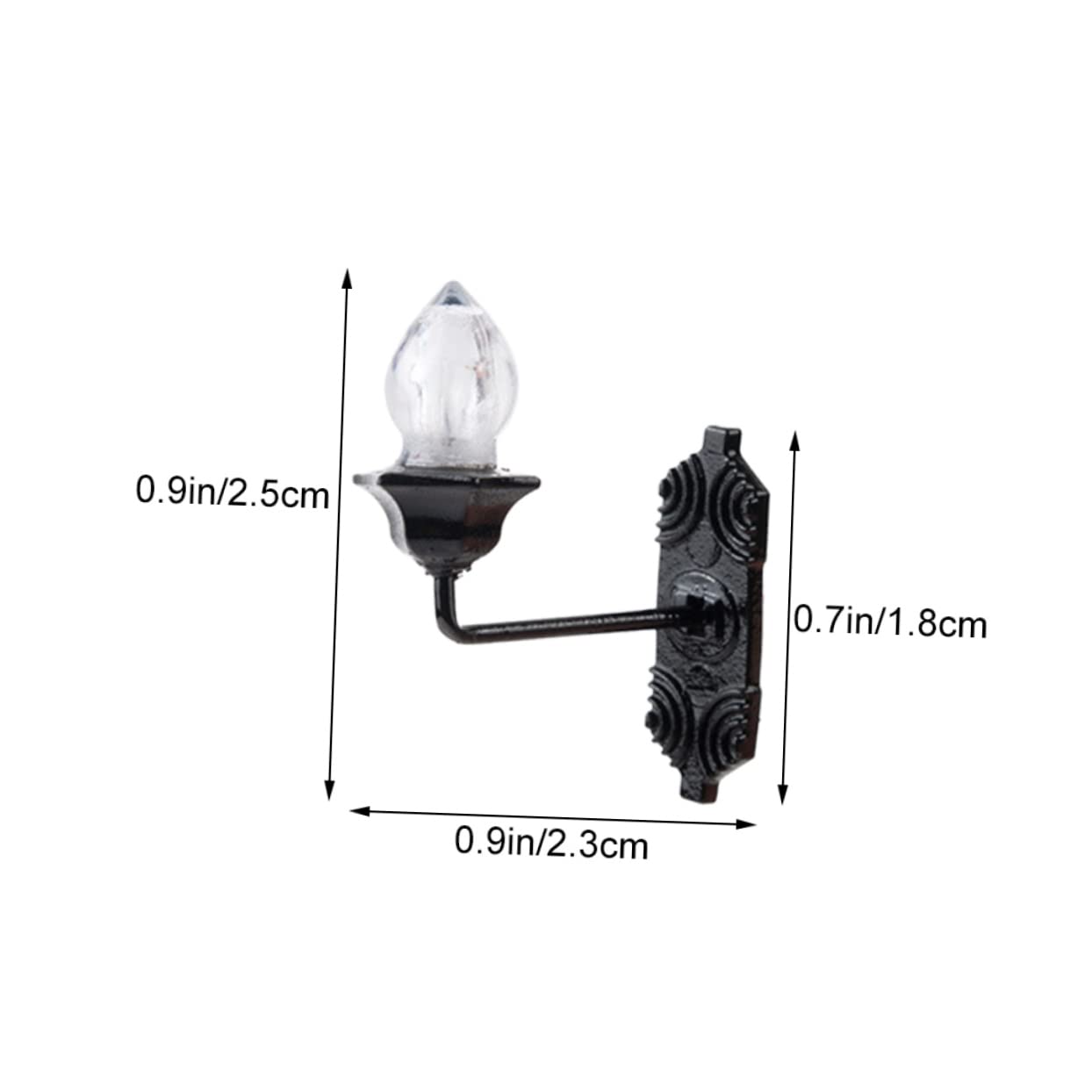 HOLIDYOYO 4Pcs Mini Luminous Wall Lamps for Sand Table Warm Light for Mini House Landscape Decoration Compact for