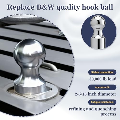 image for Souyou Gooseneck Hitch Ball 2-5/16