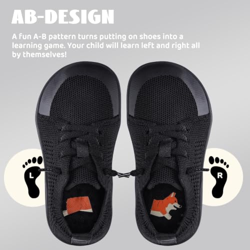 Image of WateLves Toddler Little Kids Wide Barefoot Shoes Boys Girls Minimalist Sneakers Lightweight Breathable Walking Shoes | Naturally Splay | Flexible Fit