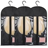 tbotfd 3PCS Anti-Static Wig Storage & Care, Wig Holder for Multiple Wigs Wig bags for travel, Dust-Proof...