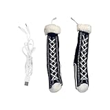 レディース ヒートソックス - USB 滑り止め 保温靴下 - 冬の防寒用品 屋内屋外対応 寒さ対策 快適サポート | 登山 スキー ウィンタースポーツ 防寒 ギフト