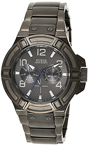 GUESS Analog Black Dial Men's Watch - W0041G1 GUESS Analog Black Dial Men's Watch - W0041G1
