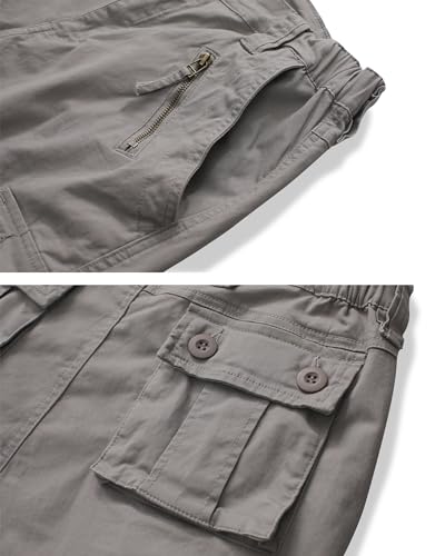 TRGPSG Women's Casual Combat Cargo Pants, Cotton Outdoor Camouflage Military Multi Pockets Work Pants4