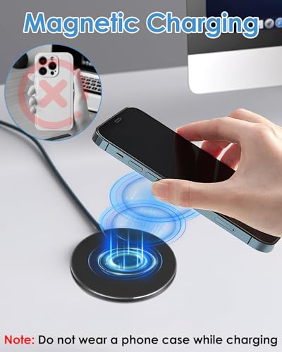 Chargeur sans Fil - 35W Rapide Compatible avec Phone 16/15/14/13/12/11 Pro Max Plus,Pods 2/3/Pro,pour Sung Galaxy S25 Ultra/S24 Plus/S23 FE/S22/S21/S20 – Image 6