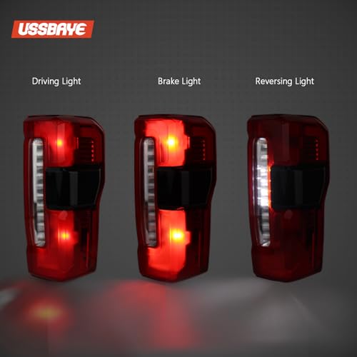 Image of Tail Lights For 2023-2025 Ford Super Duty XLT /LARIAT /King Ranch Right | F250 /F350 /F450 Rear Taillights Assembly OE Replace PC3Z13404B (Halogen W /Blind Spot Bracket W /O Radar Passenger Side)