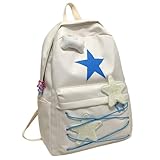 TAKOXIA Mochila escolar japonesa de gran capacidad para mujer, mochila universitaria estética única casual para laptop