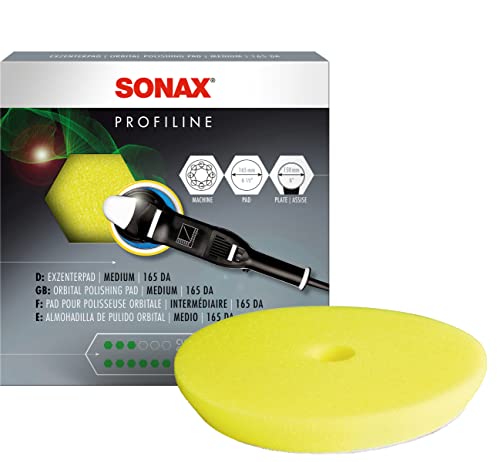 SONAX ExzenterPad medium 165 DA (1 Stück) Verwendung im letzten Arbeitsschritt zum Hochglanzfinish | Art-Nr. 04935000