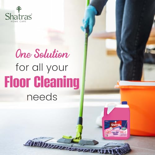 Image of Shatras Pink Lily Disinfectant Floor Cleaner Liquid 5 Liter | Suitable for All Floor Types | Multi-Surface Floor Cleaning Solution | Kills 99.9% of Germs | Long-Lasting Pink Lily Fragrance