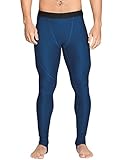 Tuga Men's Snorkel Stirrup Swim Legging, UPF 50+, Made in USA, Navy, M