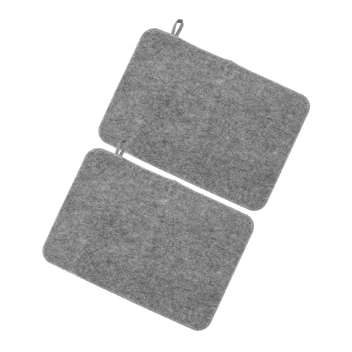SHERCHPRY 2pcs Thickened Felt Sauna Seat Mat Heat Insulation Cushions for Sauna Spa House Shower Comfortable Water Absorbent Bath Pads