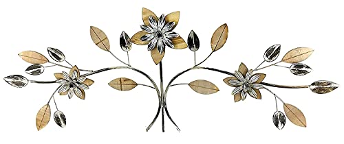 Bellaa 23929 Metal Wall Art Flower Tree Of Life Wood Scroll Farmhouse Cabin Lodge Rustic Sculpture Indoor Outdoor Home Decorations Living Room Bathroom Dining Room Office #TOP1
